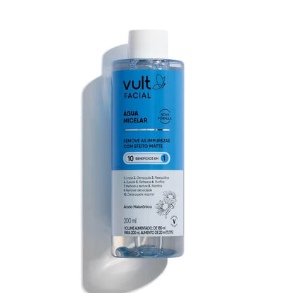 Vult Facial 10 em 1 - Água Micelar Facial 200ml