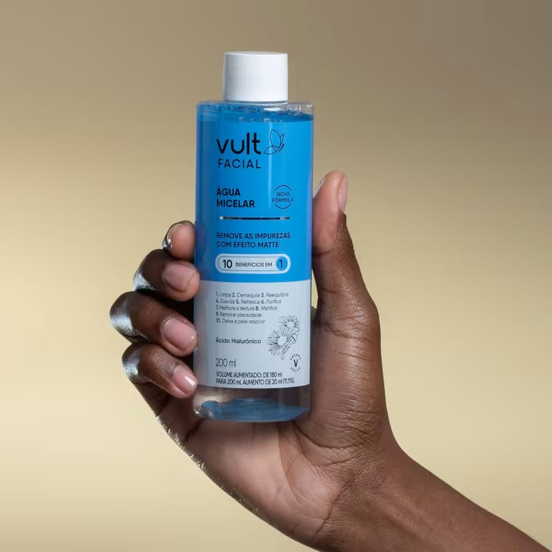 Vult Facial 10 em 1 - Água Micelar Facial 200ml